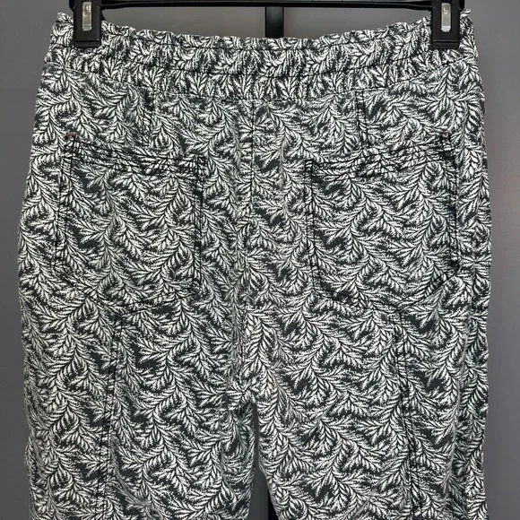 Anthropologie Women's Rhys Utility Joggers Pants Leaf Linen Blend Size Medium‎ - Picture 5 of 8